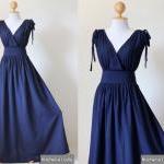 Navy Blue Maxi Dress - Slee..