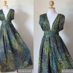 Peacock Maxi Dress - Boho S..