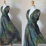 Peacock Maxi Dress - Boho S..