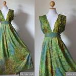 Peacock Maxi Dress - Boho S..