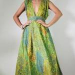 Peacock Maxi Dress - Boho S..