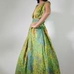 Peacock Maxi Dress - Boho S..