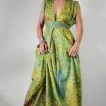 Peacock Maxi Dress - Boho S..