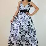 Floral Maxi Dress Black and..