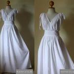 White Evening Dress - high ..