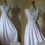 White Evening Dress - high ..