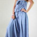 Denim Dress Long Light Blue..