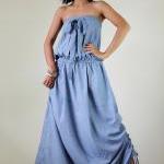Denim Dress Long Light Blue..