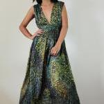 Peacock Maxi Dress - Boho S..