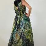 Peacock Maxi Dress - Boho S..
