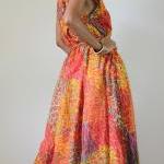 Peacock Maxi Dress Funky Ca..
