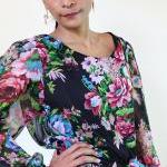 Black Chiffon Dress Long Ma..