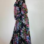 Black Chiffon Dress Long Ma..