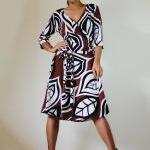 Short Brown White Dress Fun..
