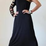 Long Black Dress Funky Tube..
