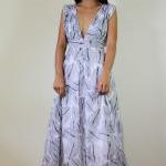 Black and White Maxi Dress ..