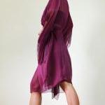 Chiffon Kaftan Blouse Loose..