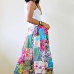 Wide Leg Pants Boho Patchwo..