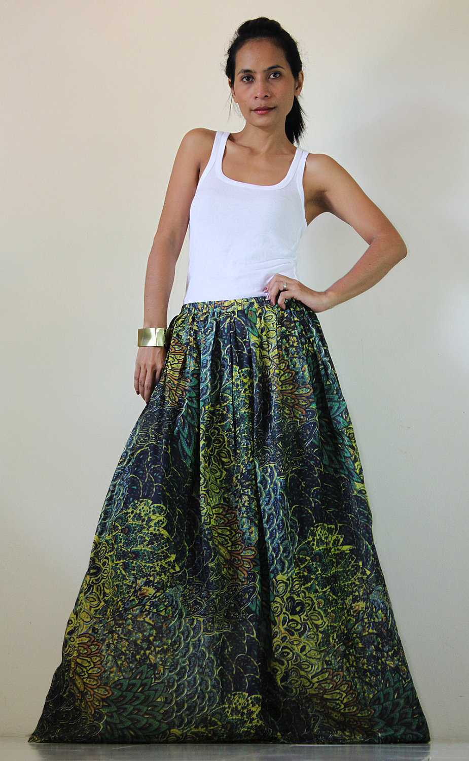 Peacock Maxi Skirt : Feel Good Collection II