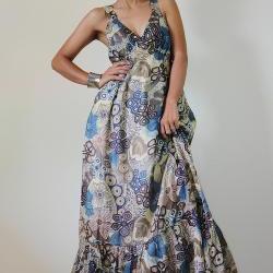 Maxi Dress Boho Cotton Sleeveless Long Gown : Kiss of the Sun Collection