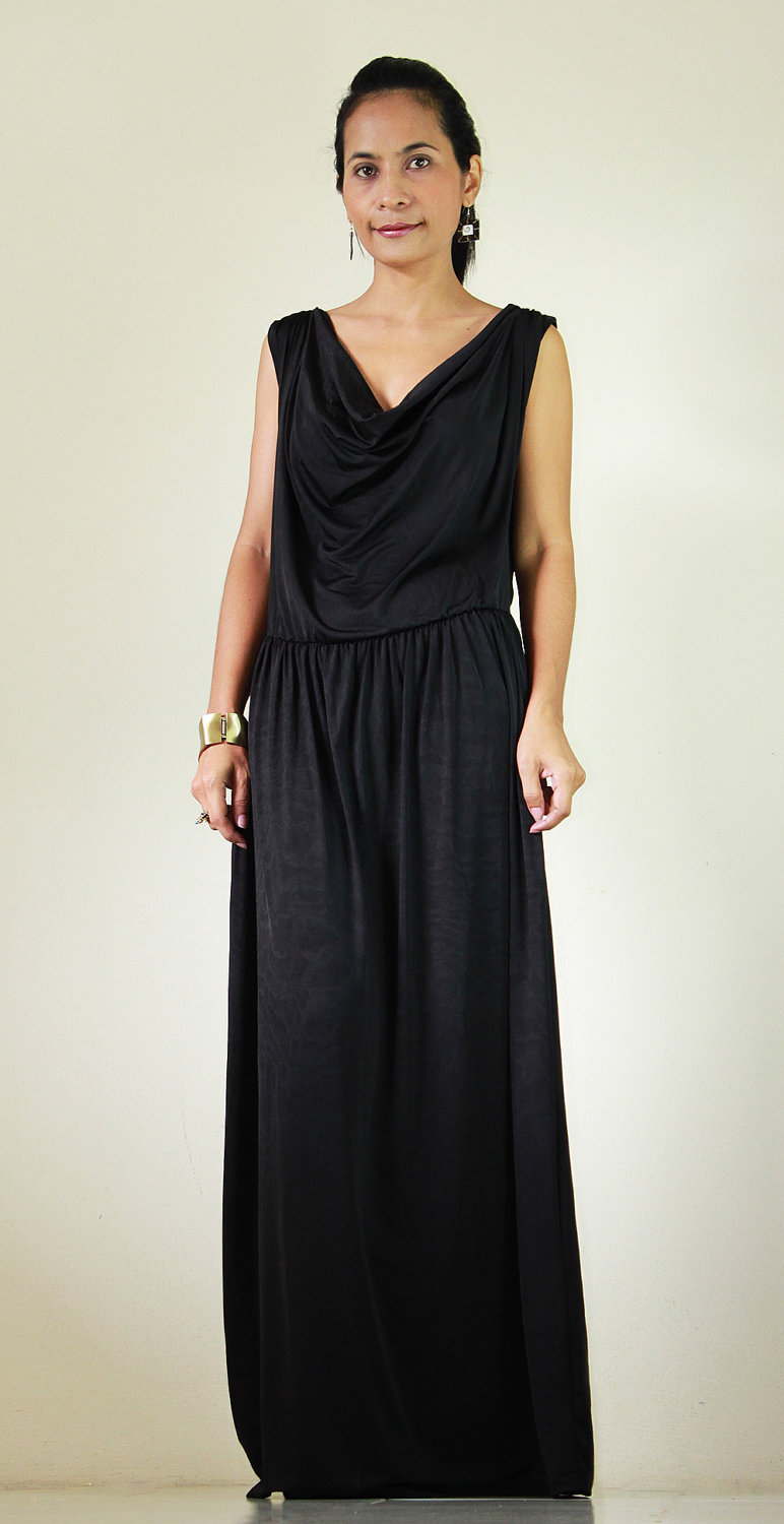 Long Black Dress Elegant Classy Evening Maxi Dress Elegant Collection